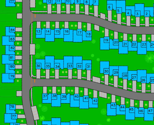 Residential Plot Drawing